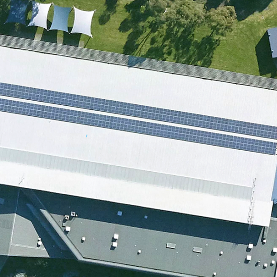 RACE aquatic centre solar installation